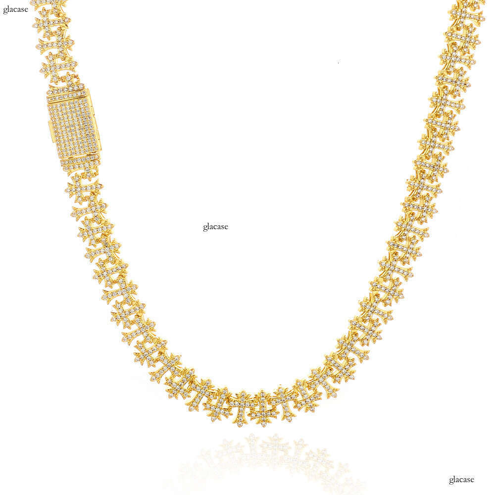 Hip Hop Cross Moissanite chain Trendy Versatile Men's High-End Jewelry Accessory Full Dia Necklace