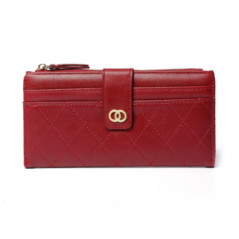 LENGRUI Buckle Vertical Women's Korean Style Multi-card Luxury Bag Slot Short Coin Purse Card Holder Small Wallet Zipper Fashion Handbag