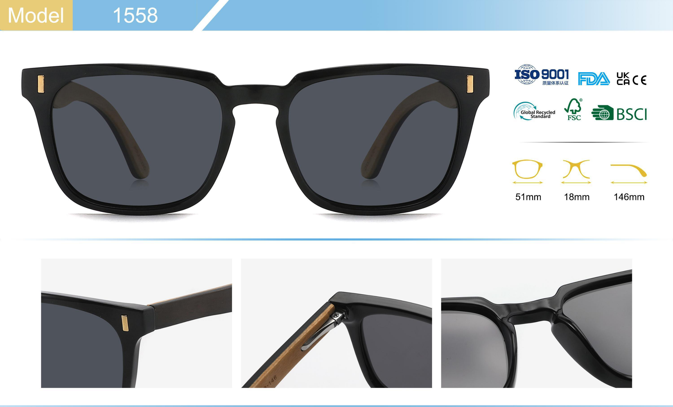Retro rectangular sunglasses high-quality magnesium alloy frames men women's UV400 protection scratch-resistant impact-resistant daily wear pj2