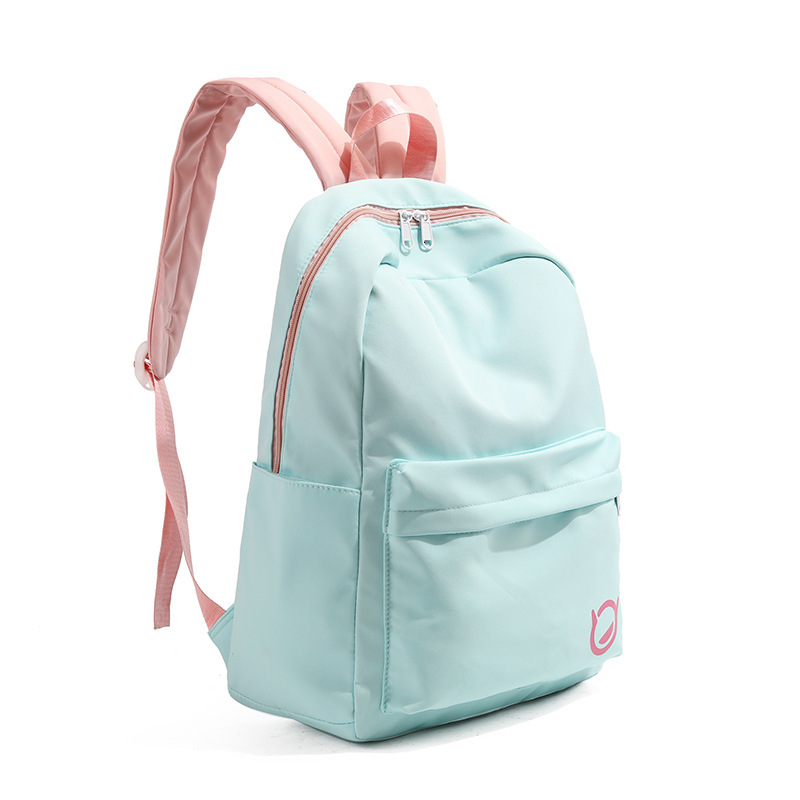 Mint Fresh Color Block Backpack for Middle and High School Students ddmymoon