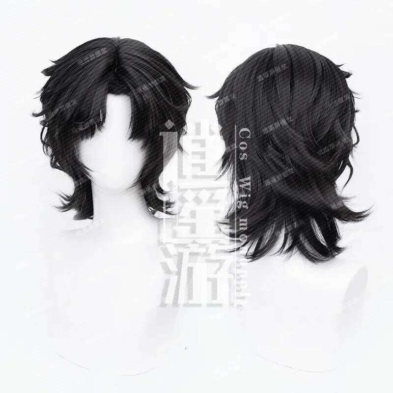 Realistic Human Top Piece Wolf Tail Middle Part Cosplay Wig for Anime And Reality Show Mechanism Hair Extensions