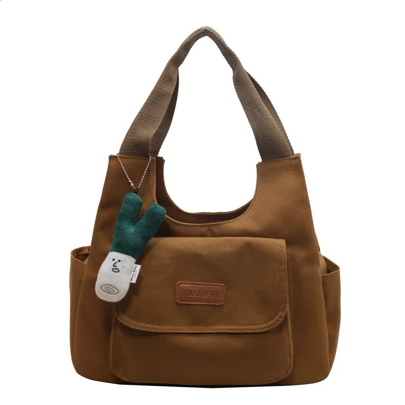 Casual Large Capacity Bag Women Shoulder Bags Fashionable Canvas Tote Bag for Women Versatile Shopping Bags Class Bags 250809