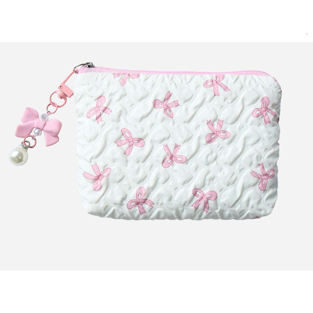 Bowknot High-Value Coin Purse Storage Cute Makeup Large Capacity High-End Bag