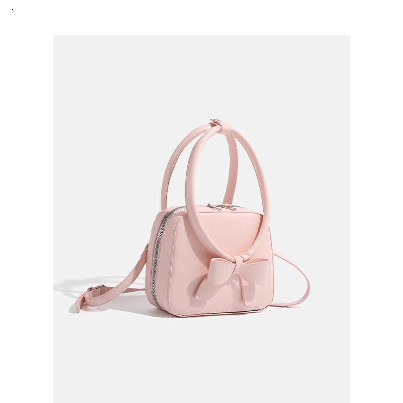 2025 New Women's Bowknot Niche Small Square Bag Commuter Shoulder Handbag ddmymoon