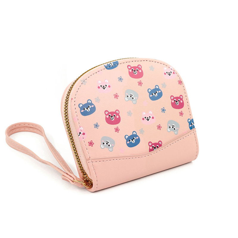 Luxury Bag Short Colorful Printed Animal Handheld Zipper Large Capacity Coin Purse For Women
