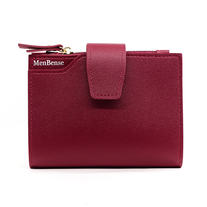 Fashion Coin Purse Personalized Wallet Women's Short Card Holder Buckle Women's Wallet Multifunctional Luxury Bag Leather Wallet Multiple Ca