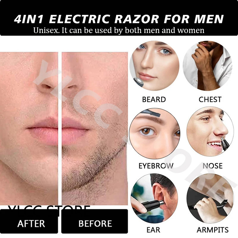 Intimate Areas Haircut Precision Shaver Men Bikini Line Sensitive Razor Balls Eggs Pubic Hair Shaving Trimmer Face Beard Clipper 250814