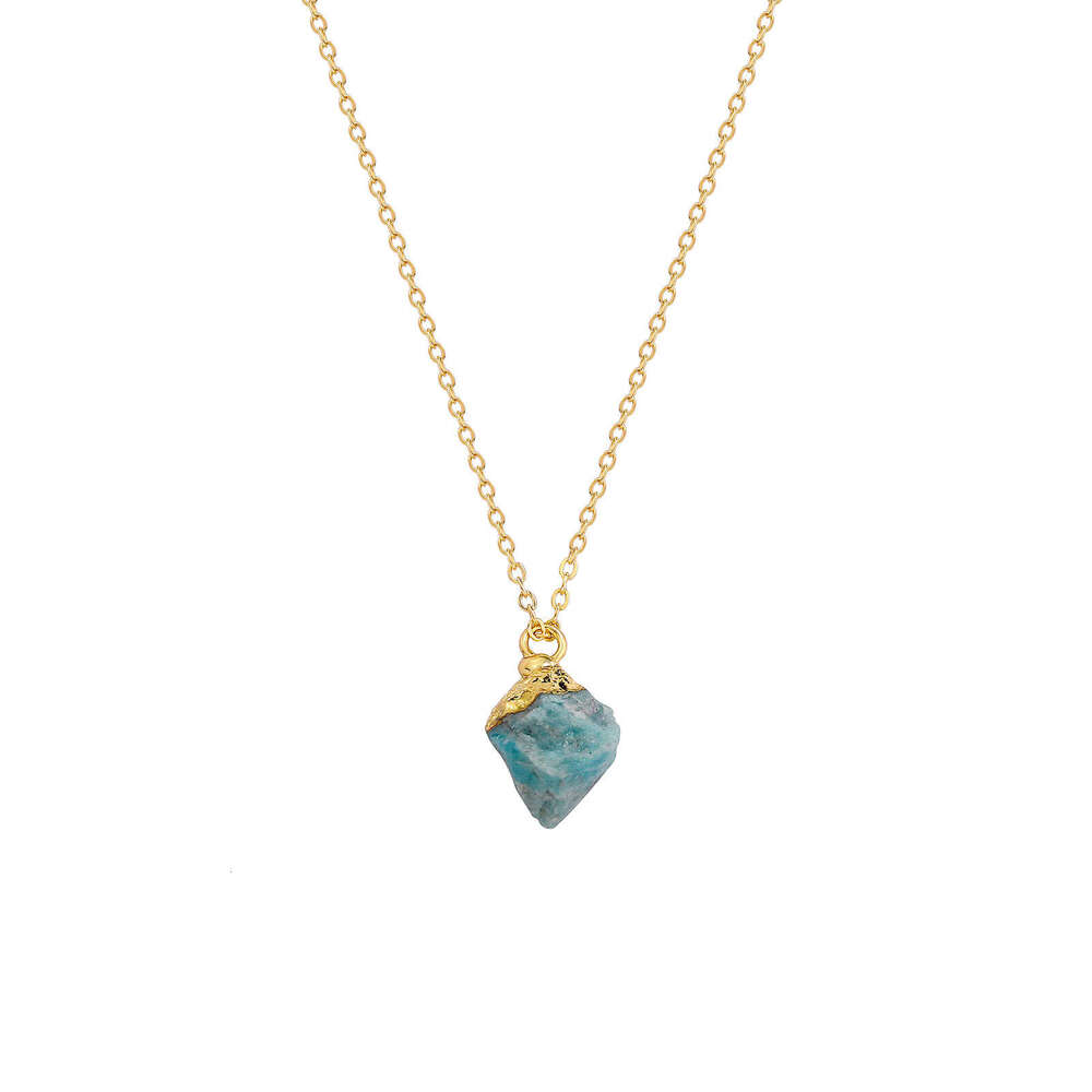 Agate Irregular Natural Plated Pendant Crystal Rough Stone