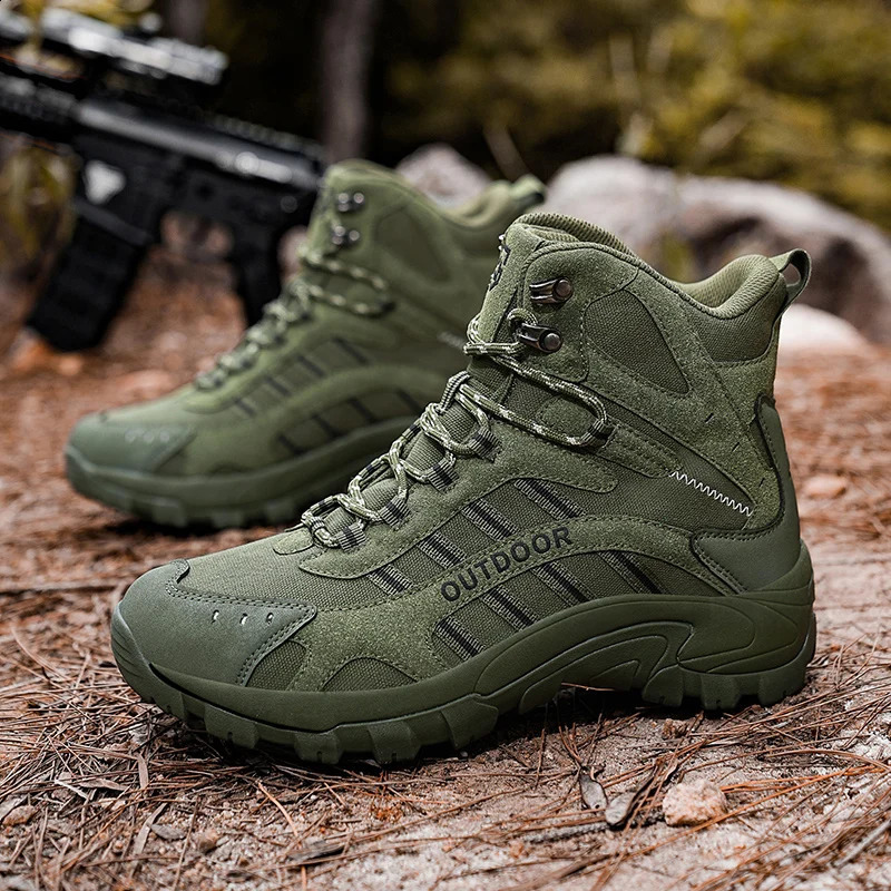 Summer High-Quality Large Size Sandproof High-Top Outdoor Hiking Shoes Lightweight Couple Style Breathable Comfortable 250805