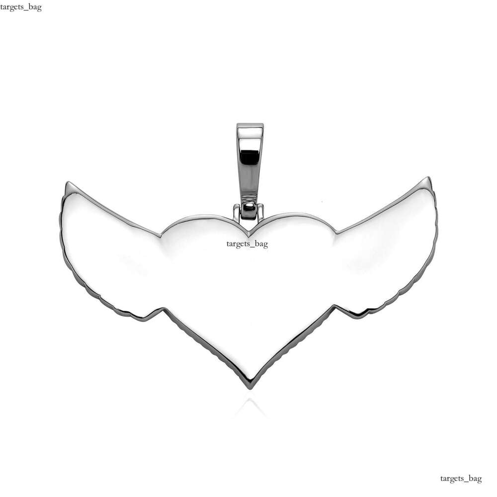 INS Style Fashion Heart Wings Photo Frame Pendant Jewelry Necklace Accessories