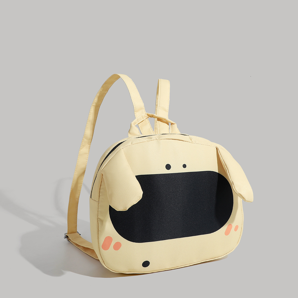 Canvas Cute Big Nose Backpack Student Class Commuting School Bag ddmymoon