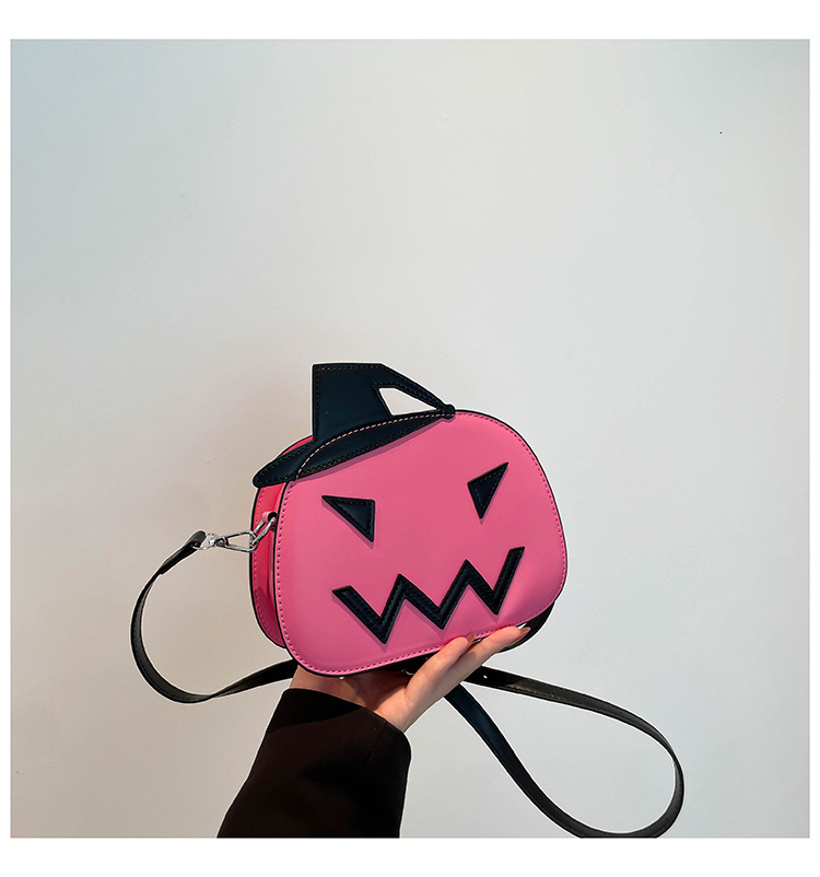 New Halloween Pumpkin Designer Bag Bag Fashion Versatile Cross-border Wholesale Quirky Women's Shoulder Bag Luxury Bag High-end Small Bag