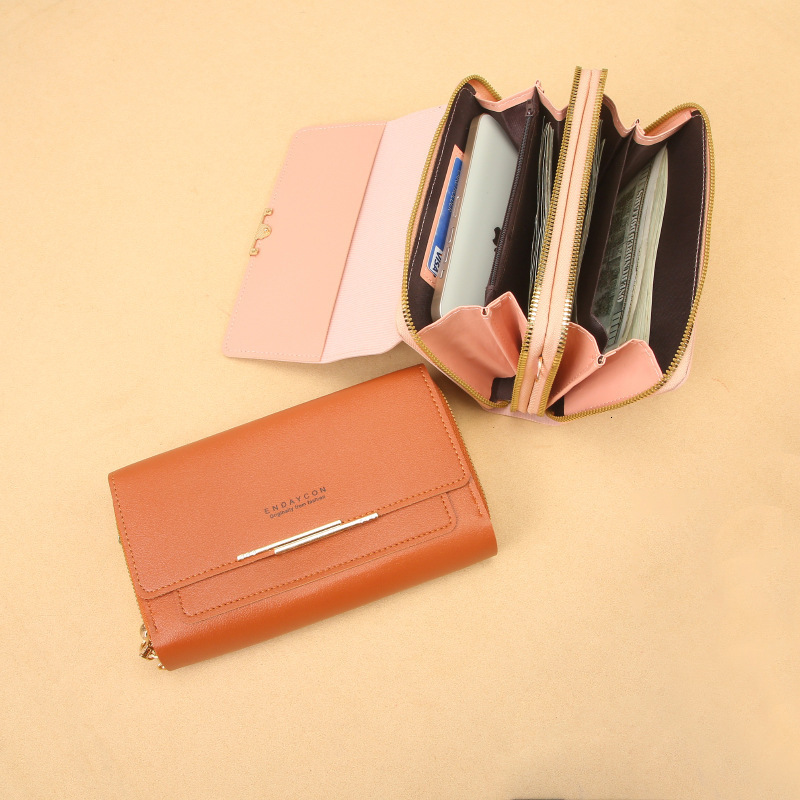 2025 New Women's Wallet Korean Version Multifunctional Shoulder Bag Medium Long Clutch Coin Purse Luxury Bag Factory Direct Sale