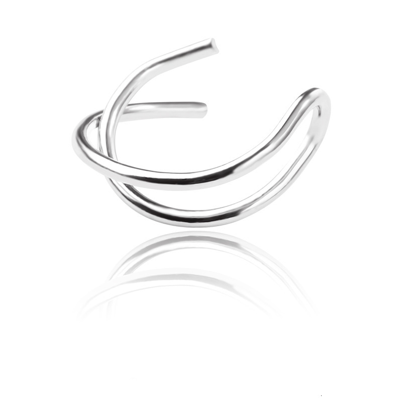 Ins Style Double Layer Non-Pierced Clips For Women, Unique And Creative Design, Simple Cuffs, Ear Accessories
