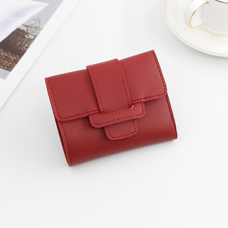 New Korean Style Women's Short Wallet Candy Color Drawstring Small 70% Off Coin Purse Student Short Luxury Bag Wallet Money Clip