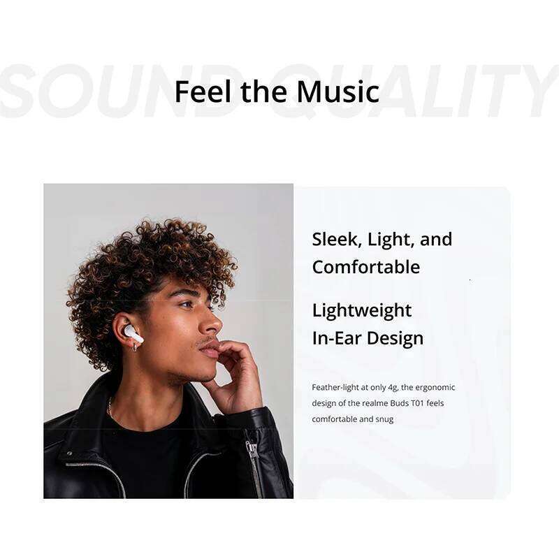 Global Version Realme Buds T True Wireless AI Noise Cancelling TWS Earphone Bluetooth Hour Battery Life IPX