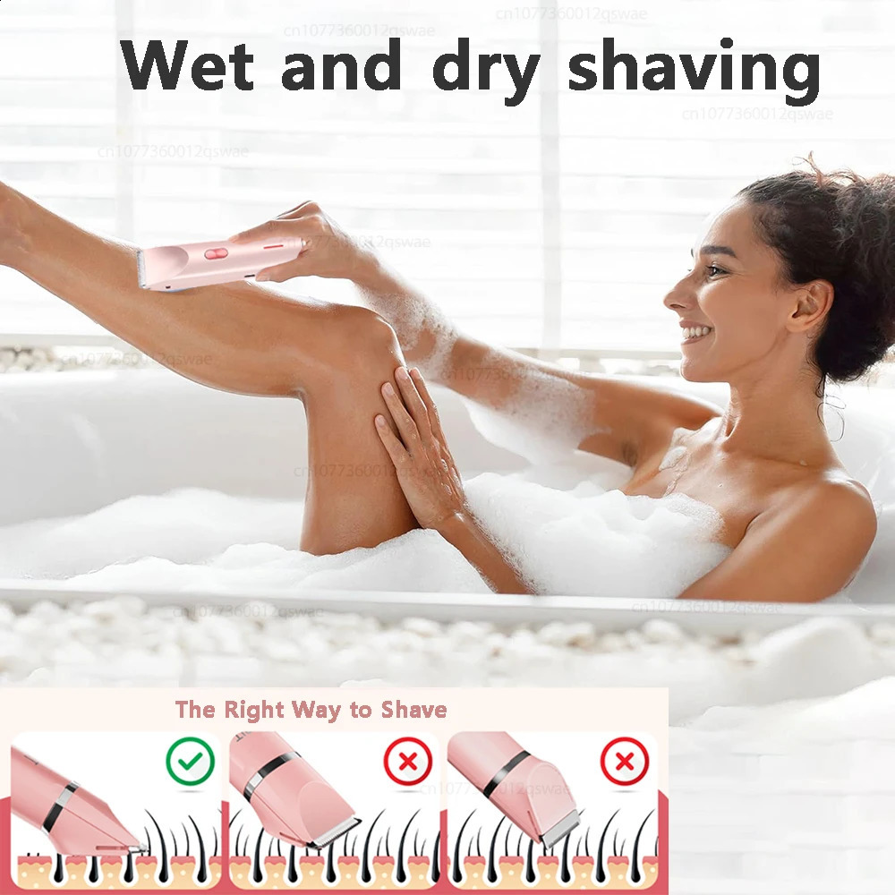 Electric Shaver for Woman Double Head Dual Purpose Female Razor Body Epilator Leg Underarm Bikini Electric Hair Remover Trimmer 250805