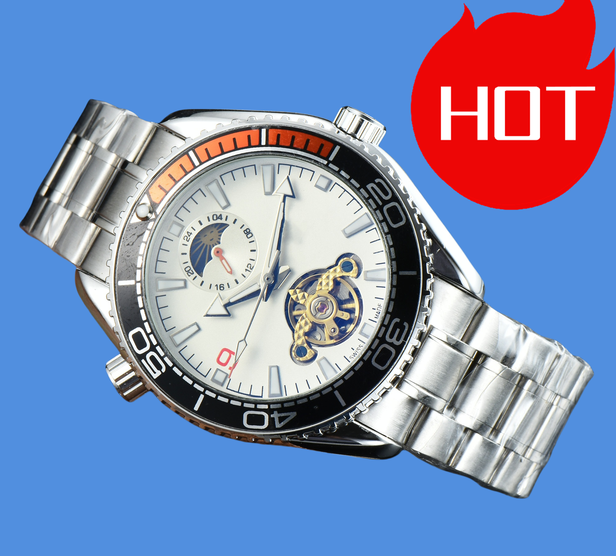 Women men's luxury OMGity SEAMASTERity SPEEDMASTERity Wristwatches digital automatic mechanical watch Tourbillon waterproof IRM QA LU men watches DJ82