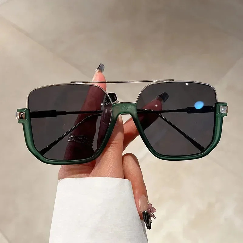 Trendy Polygonal Punk Sunglasses Oversized Goggle Advanced Sense One Piece Large Frame Sun Glasses Steampunk Eyewear UV400 250805