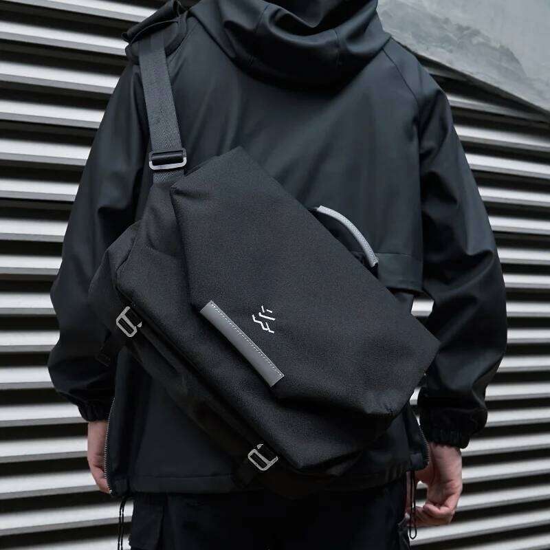 Design Large Laptop Messenger for Men Waterproof Travel Crossbody Shoulder Reflective Cycling College School Bag