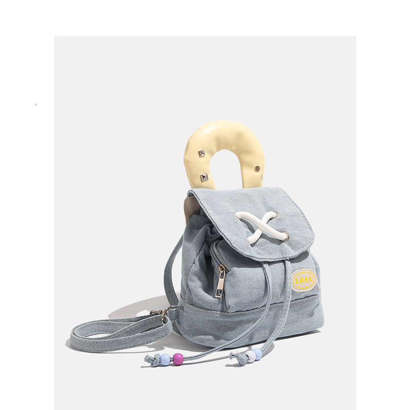 Denim Cute 2025 New Dopamine Handheld Small Backpack ddmymoon