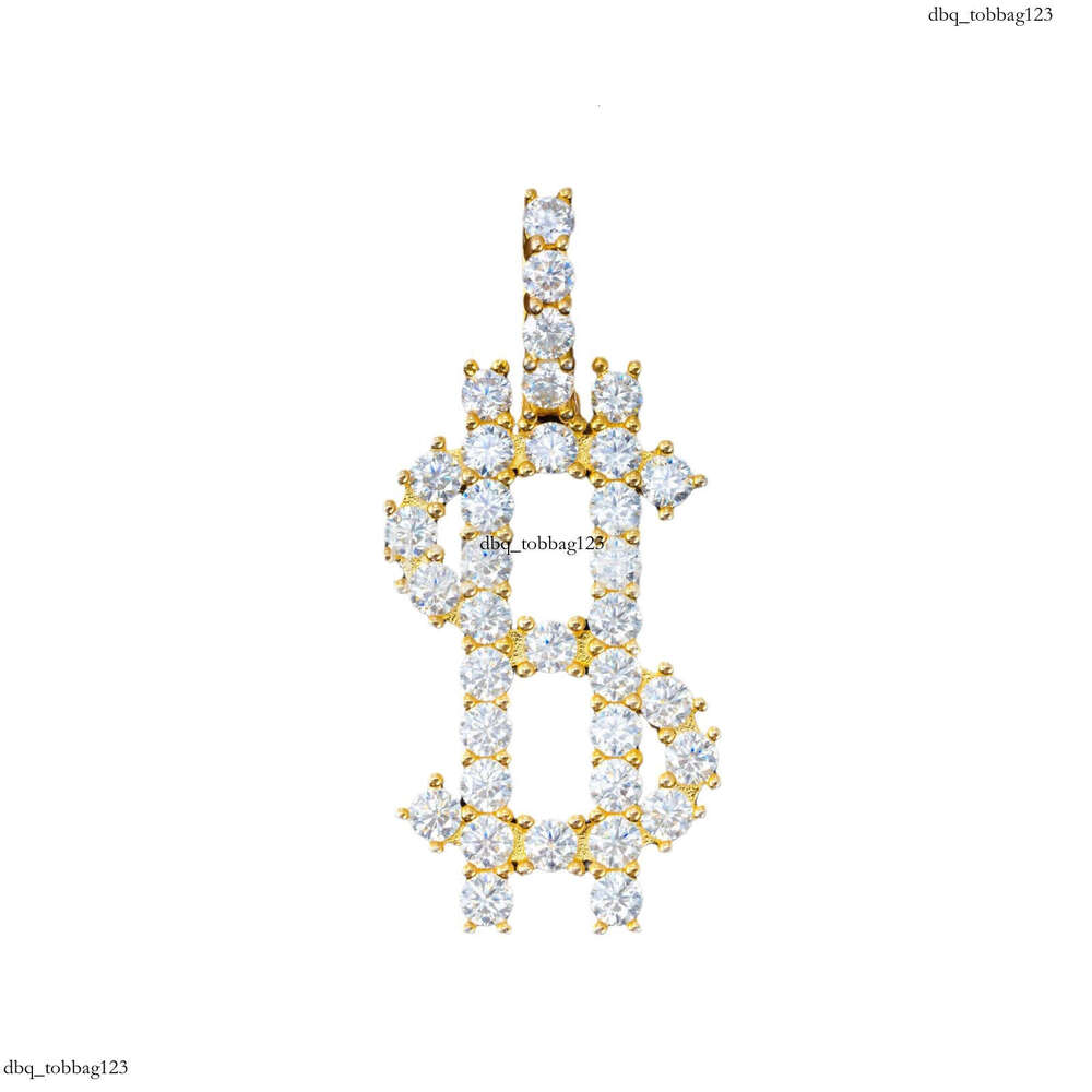 Hip-Hop Jewelry Iced Out VVS Full Inlaid D Color Moissanite Necklace Pendant Can Be Worn With Tennis Chain