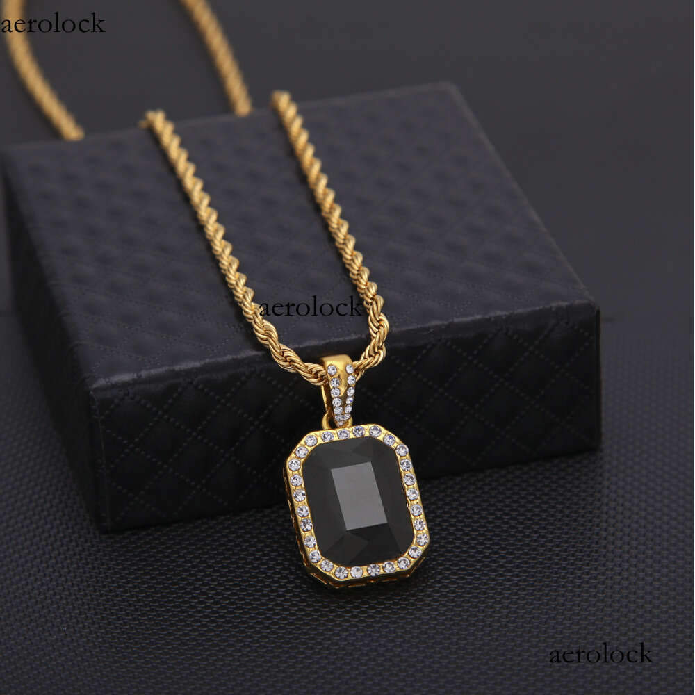 Hip Hop Mini Dia Pendant Trendy for Men Stylish Versatile Alloy Necklace Jewelry