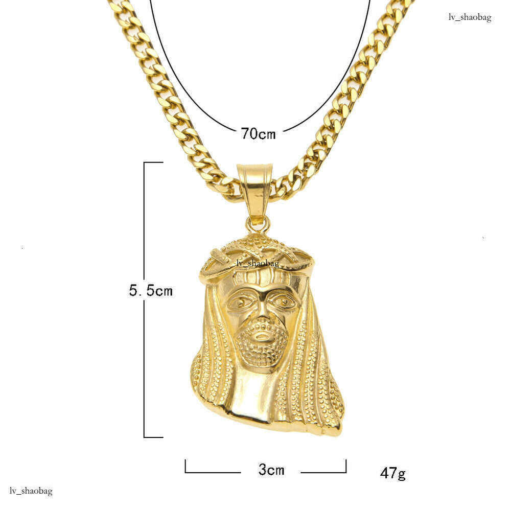 Personage Pendant Men and Women Hiphop Hip Hop Gold Plated Jewelry Necklace