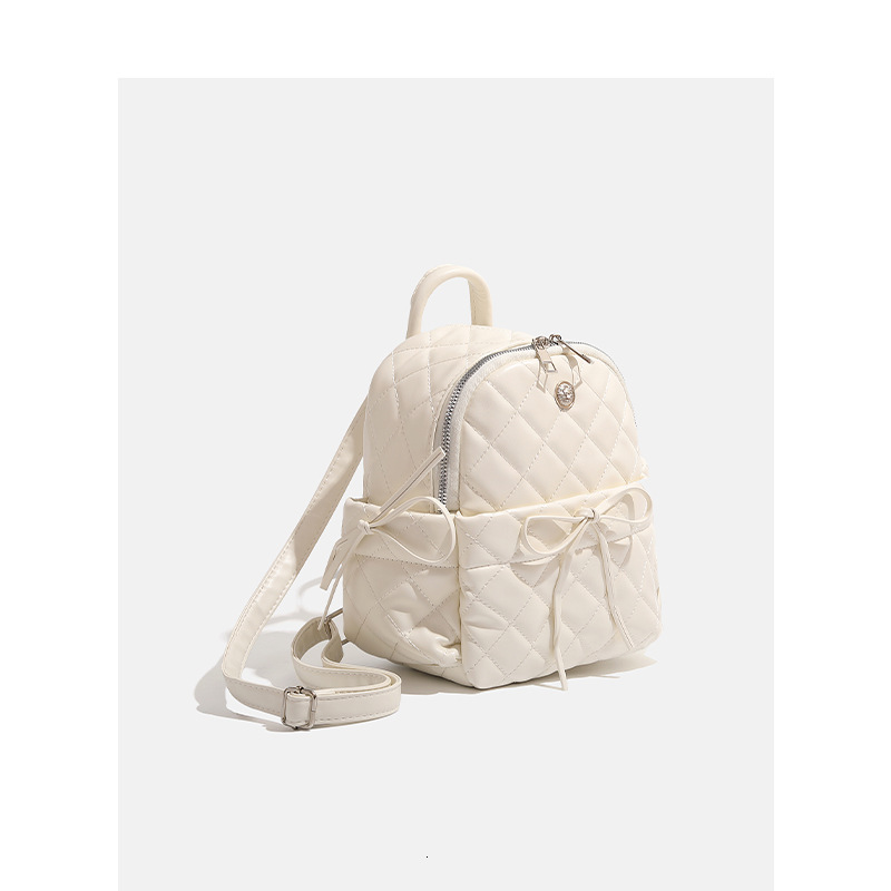 Mori Quilted Backpack for Women, College Style Large Capacity Tote Bag ddmymoon