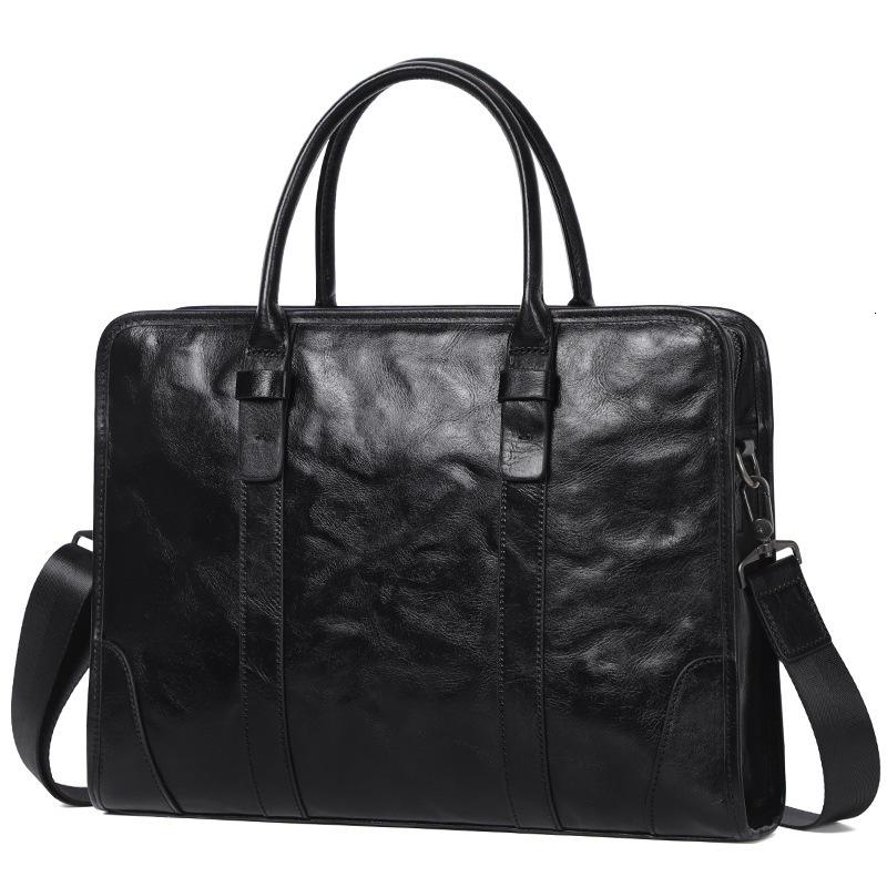 2024 New Genuine Leather Men's Handbag Luxury Bagfree Shipping Designer Top Layer Cowhide Men's Single Shoulder Crossbody Bag Fashion Briefc