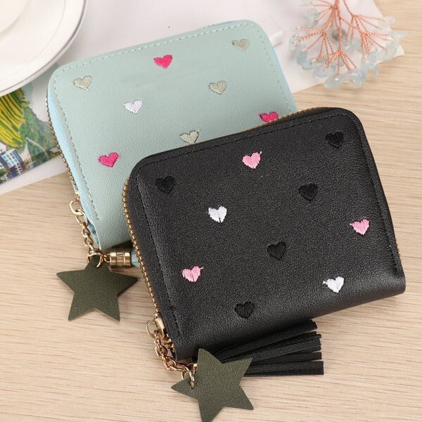 2025 New Korean And Japanese Style Multifunctional Folding Women's Wallet Short Exquisite Simple Luxury Bag Leather Coin Purse Small Card Holder