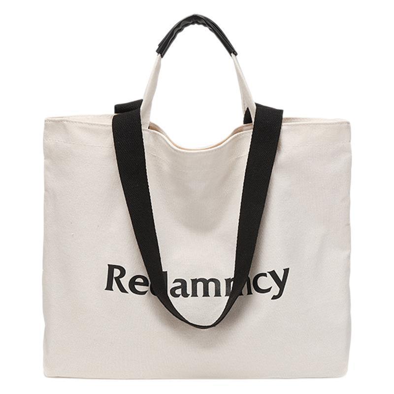 Large Capacity Canvas Tote Bag for Women Versatile Commuting Shoulder Handbag ddmymoon
