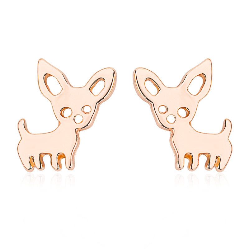 Simple Cute Puppy For Women Creative Abstract Animal Earrings Pet Ear Accessories