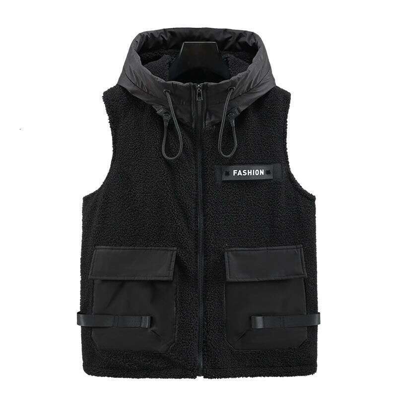 Clothing Fashion Plus Veet Men's New Autumn And Winter Cotton Waistcoat Thick Warm Vest Jacket