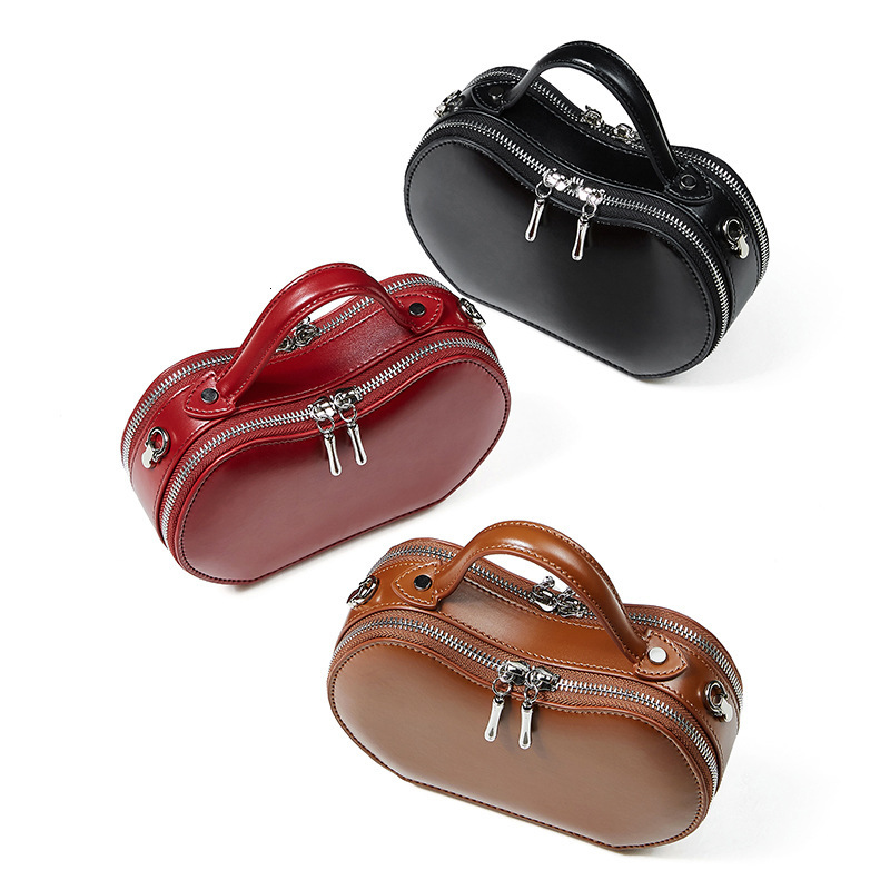Genuine Leather Niche Design Red Apple For Women Summer New Handbag Commuter Underarm Shoulder Bag Trendy