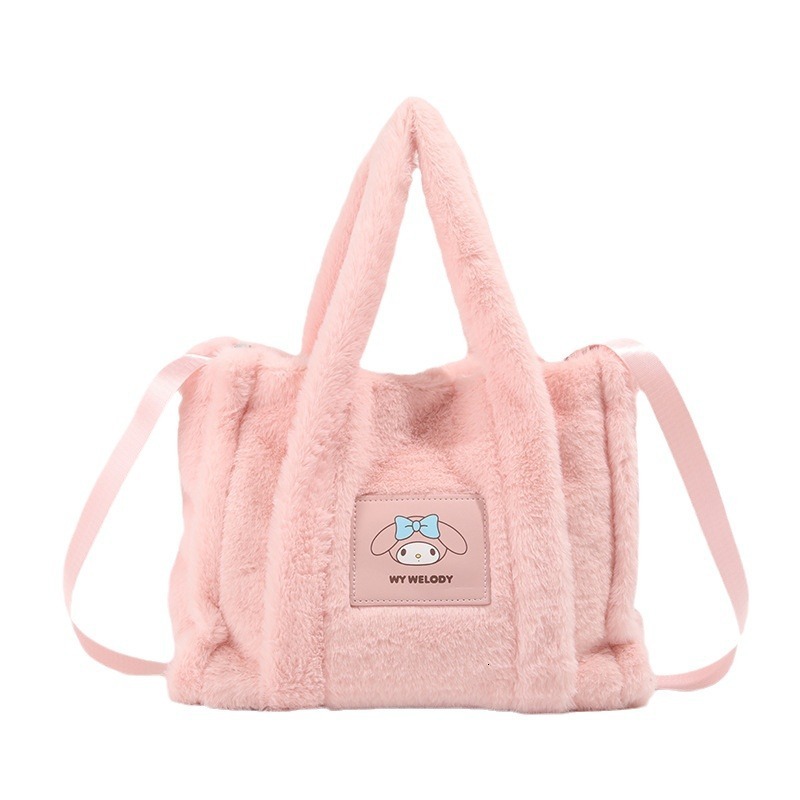 Large Capacity Plush 2025 New Tote Casual Handbag Shoulder Bag for Women ddmymoon