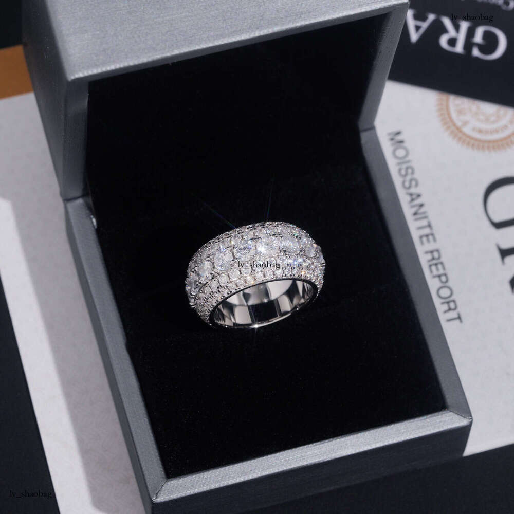 Hip-hop Unisex Electroplated Sterling Silver and Zirconia Round Personality Fashion Straight Ring