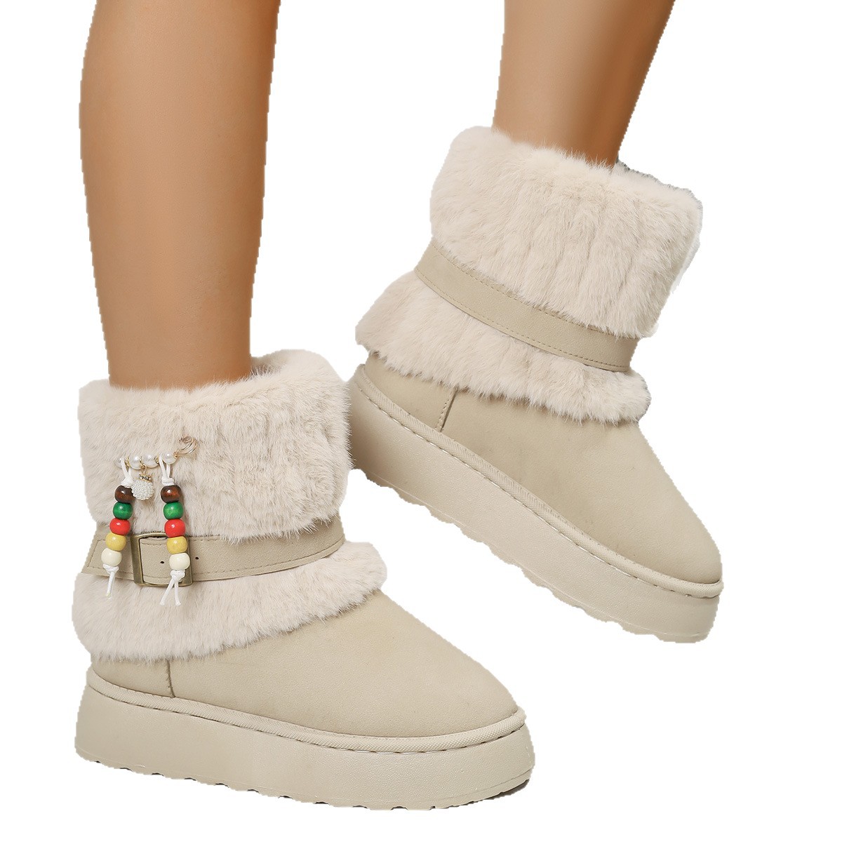 Free delivery designer woman boots Cotton boots with plush midsole snow boots make you look slimmer and taller keeping you warm