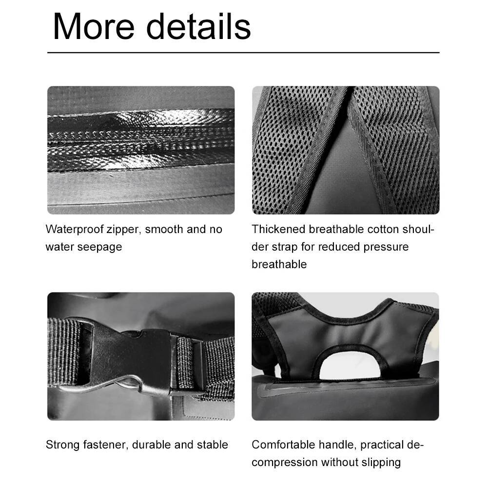25L Waterproof Dry Backpack Large Capacity Upstream PVC Rolltop Beach Bag for Fishing Trekking Sailing high-quality