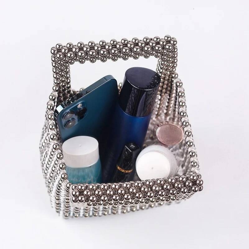 Customized Bead Bags Women Summer Fashion Top-handle Ladies Party Dinner Evening Handmade Exquisite Purses and Handbags