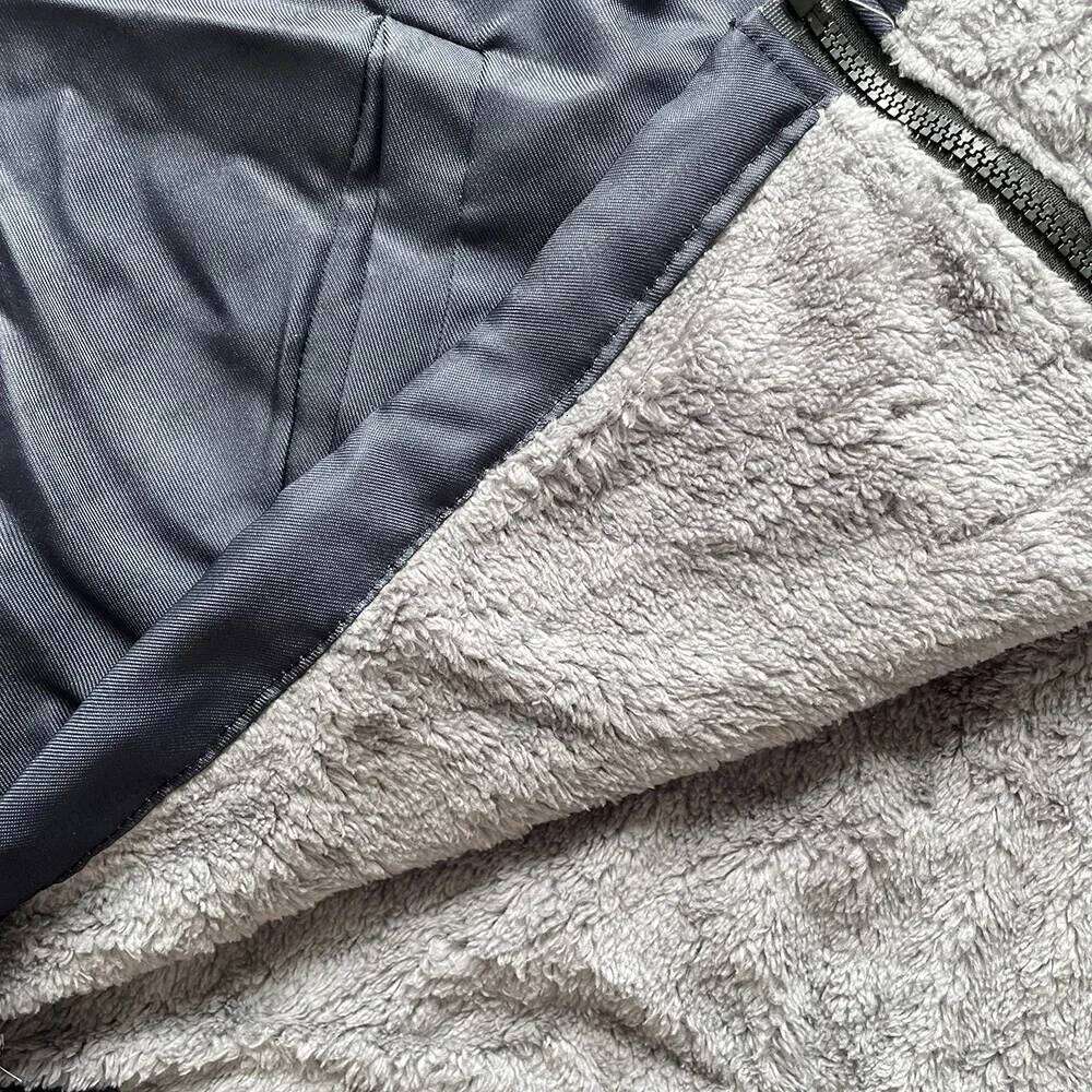 Men Cardigans Coats Gradient Art Colorful Graphics Printed Fleece Plush Thick Winter Casual Streetwear Unisex Clothing