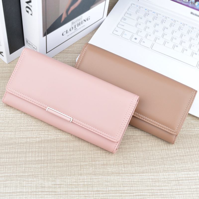 New Women's Wallet Long Luxury Bag Multi-card Slot Soft Leather Fashion Simple 70% Off Stack Large Designer Bag Capacity Clutch Card Holder