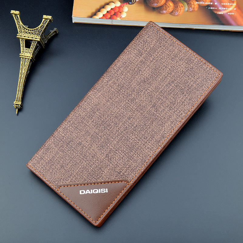 Luxury Bag New Men's Wallet Long Vertical Style Off Fashionable Youth Soft Leather Wallet Multi-card Slots Large Cash Designer Bag Suit Bag