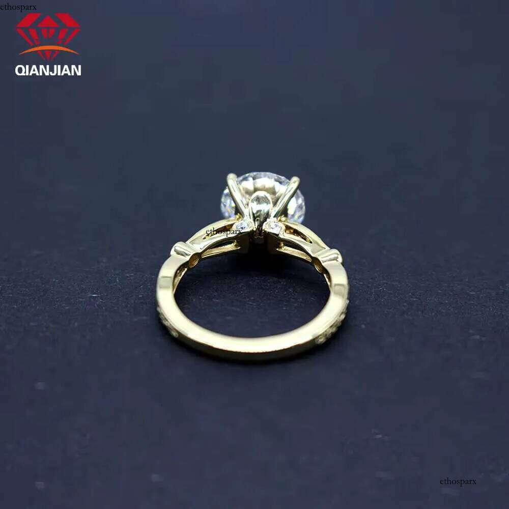 The Fashion Custom IGI Certified Lab Grown Ring 1-3ct VVS White Dia Gold Latest Design for Women