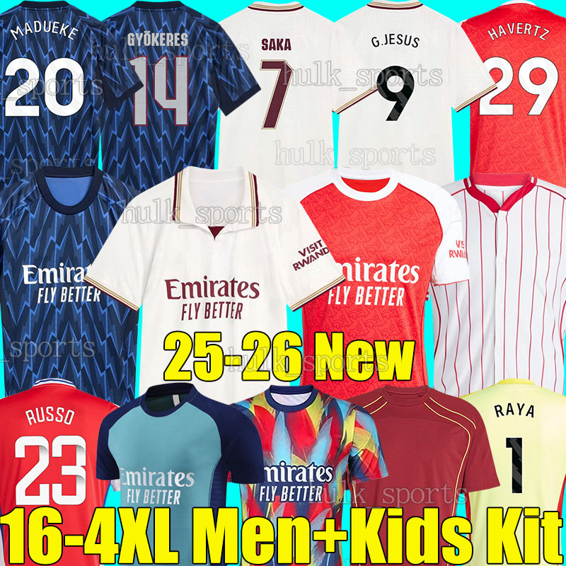 4XL 2025/26 arsen GYOKERES 3rd soccer jerseys MADUEKE ZUBIMENDI NORGAARD HAVERTZ SAKA MERINO TROSSARD G.JESUS RICE ODEGAARD RAYA football shirts men kids kits sets