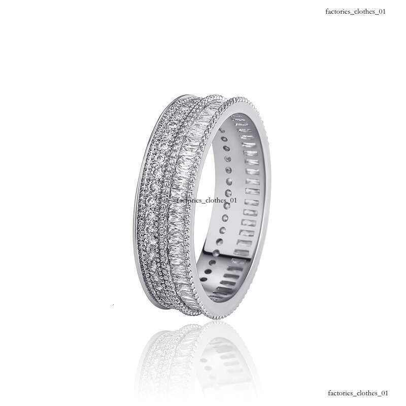 Trendy Hip-Hop Personality Rings for Men and Women Full Zircon Fashion Jewelry