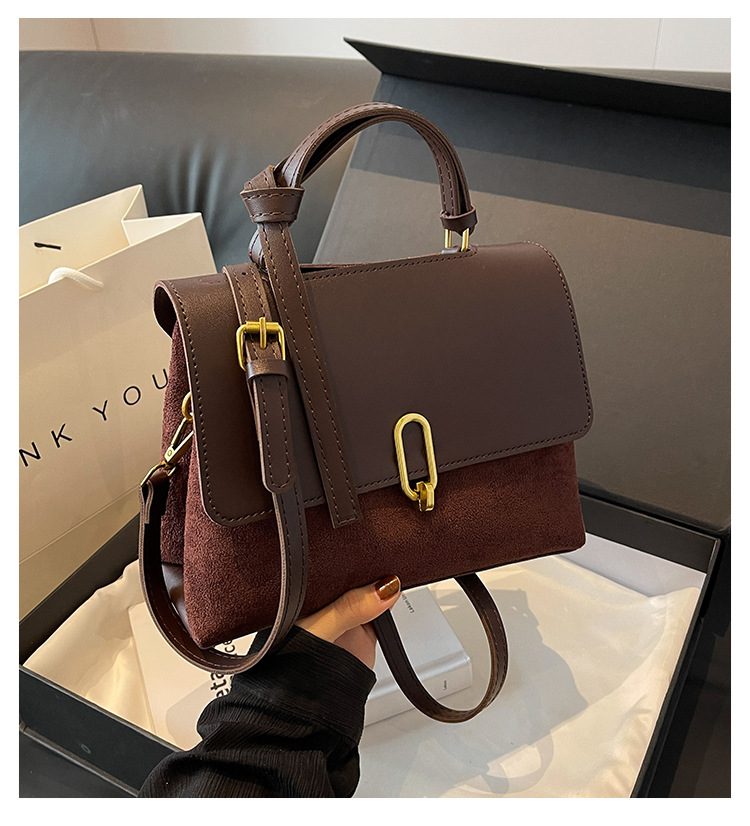 Senior sense handbag bag female autumn winter new style popular one-shoulder bag retro small cross-body commuting bag
