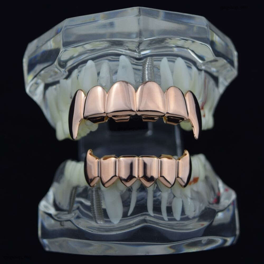 New HIPHOP Gold Grillz Decorative Teeth Set