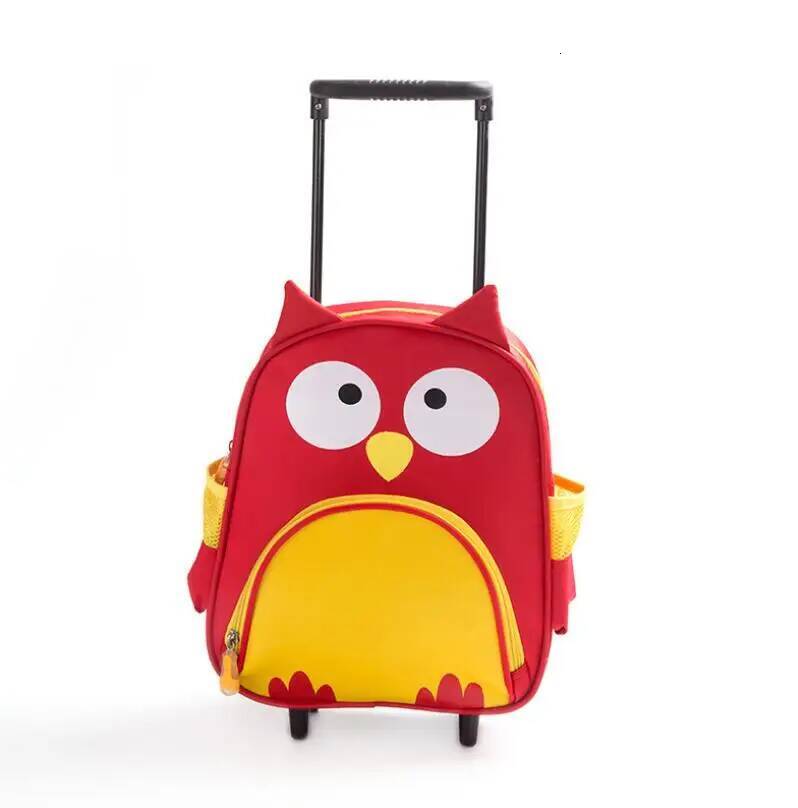 wheeled kid Rolling School double use Children Travel Trolley backpack bags for boys