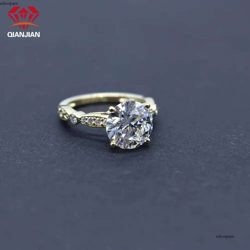 The Fashion Custom IGI Certified Lab Grown Ring 1-3ct VVS White Dia Gold Latest Design for Women